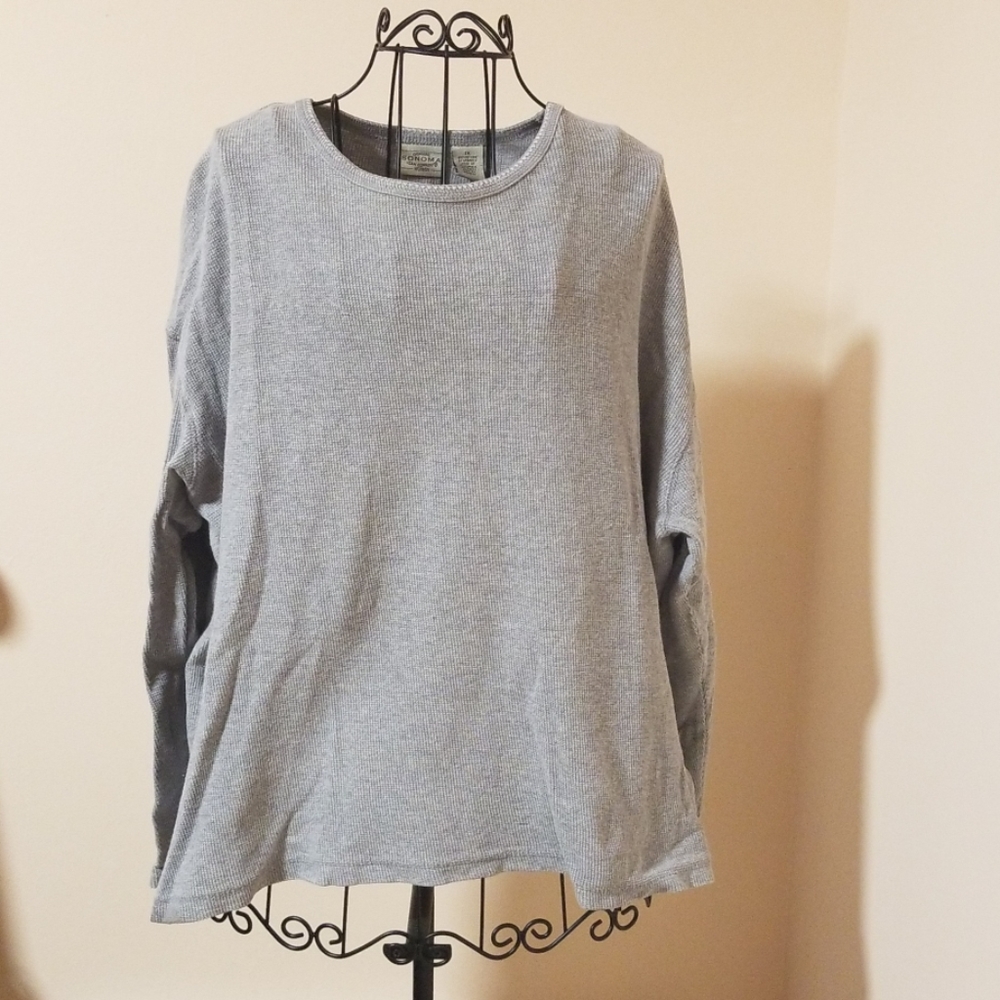 Sonoma cotton gray shirt size 1X